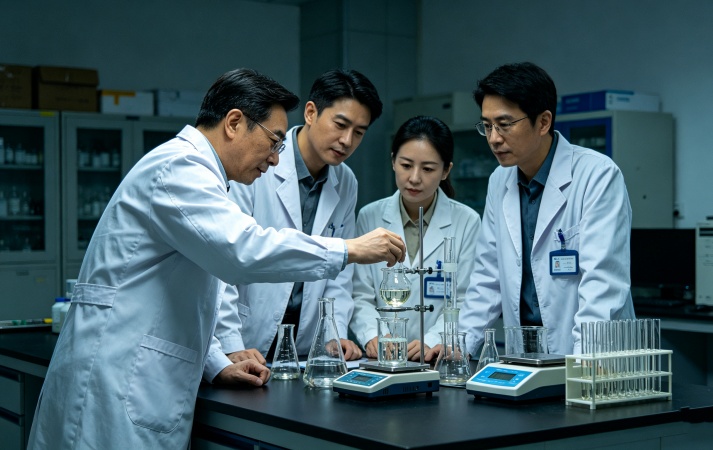横版科研实验图（黄种人）